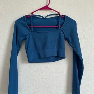 Blue Long Sleeve Women's Top